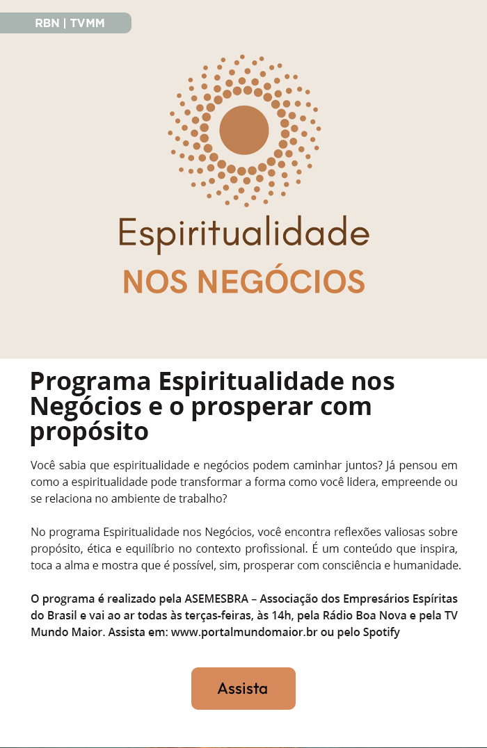 Espiritualidade nos Negócios