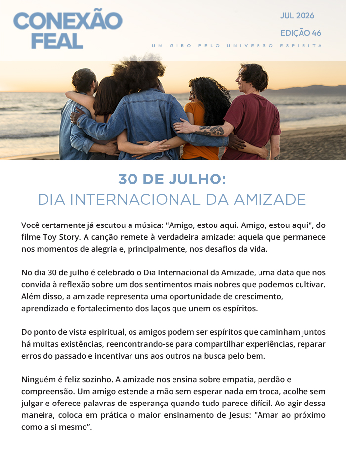 30 de julho: Dia Internacional da Amizade